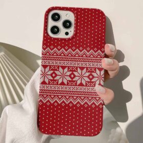 Chistmans Deseni Tasarımlı  Silikon Telefon Kılıfı