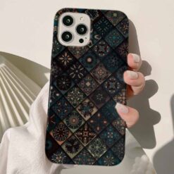 Karanlık İran Motifleri Tasarımlı Silikon Telefon Kılıfı