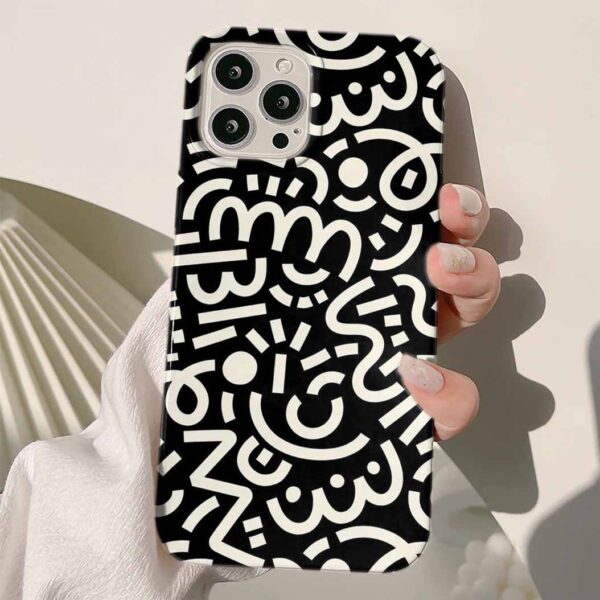 Doodle Parttern Tasarımlı Silikon Telefon Kılıfı