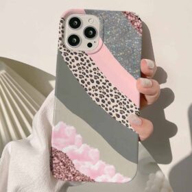 Çizgili Desenler Tasarımlı Silikon Telefon Kılıfı
