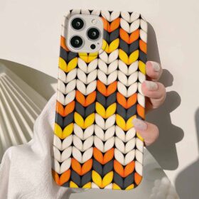 El İşi Dokuma Tasarımlı Silikon Telefon Kılıfı