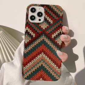 İnce Dokuma Tasarımlı Silikon Telefon Kılıfı