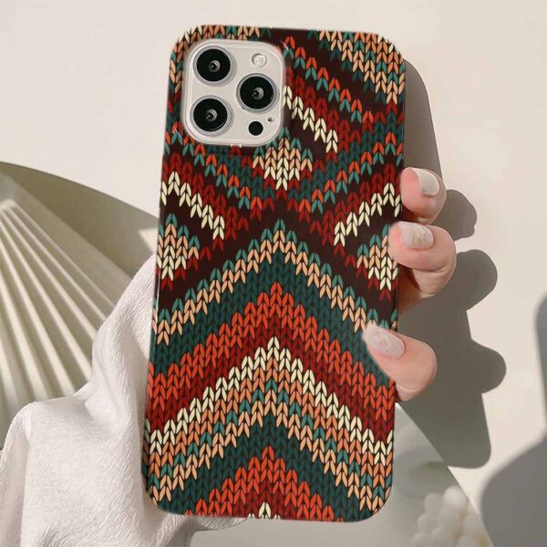İnce Dokuma Tasarımlı Silikon Telefon Kılıfı
