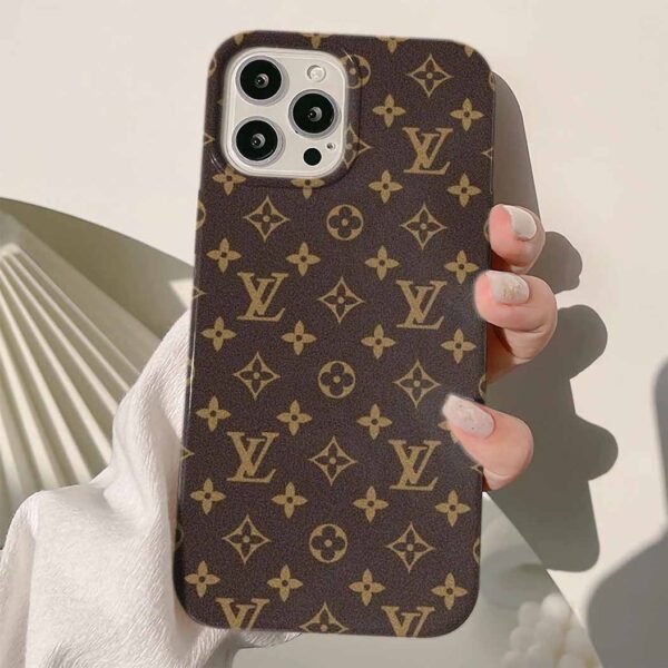 Klasik Lv Deseni Tasarımlı Silikon Telefon Kılıfı