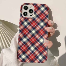 Renkli Kumaş Deseni Tasarımlı Silikon Telefon Kılıfı