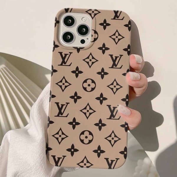 Klasik Lv Deseni Tasarımlı Silikon Telefon Kılıfı