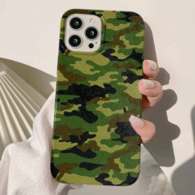 Detaylı Kamufilaj Deseni Tasarımlı Silikon Telefon Kılıfı