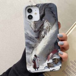 Buz Ejderhası Tasarımlı Silikon Telefon Kılıfı