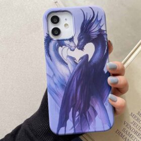 Ejderha Aşkı Tasarımlı Silikon Telefon Kılıfı
