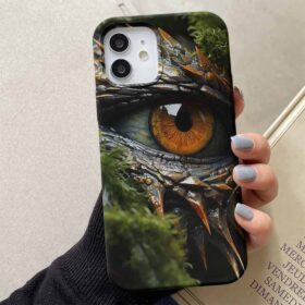 Orman Ejderha Gözü Tasarımlı Silikon Telefon Kılıfı