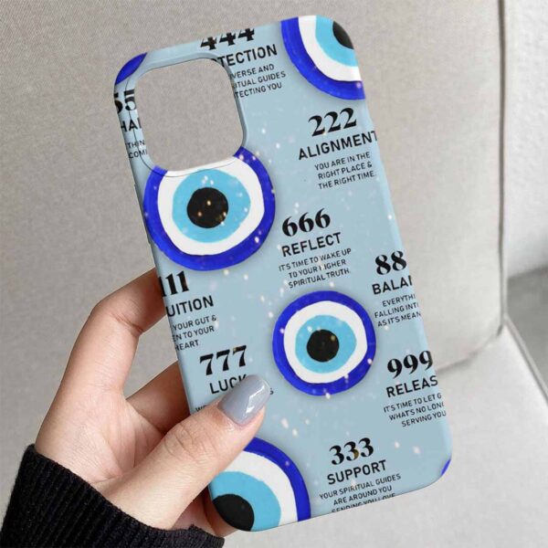 Melek Numaraları Tasarımlı Silikon Telefon Kılıfı