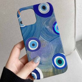 Sanatsal Nazar Boncuğu Tasarımlı Silikon Telefon Kılıfı