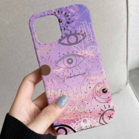 Kötü Şans Koruyucu Çizimi Tasarımlı Silikon Telefon Kılıfı