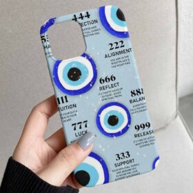Nazar Angel Number Tasarımlı Silikon Telefon Kılıfı