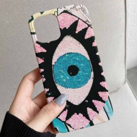 Büyük Pullu Göz Tasarımlı Silikon Telefon Kılıfı