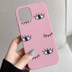 Açık Ve Kapalı Göz Tasarımlı Silikon Telefon Kılıfı