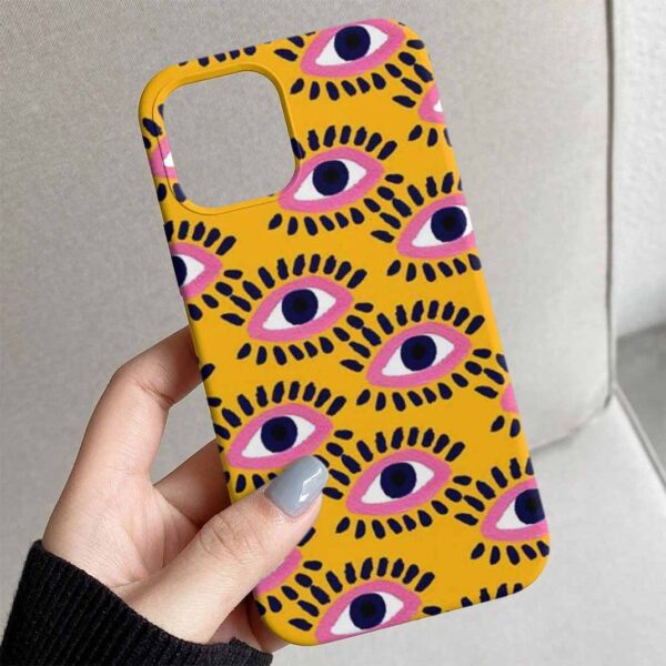 Göz Çizimleri Tasarımlı Silikon Telefon Kılıfı