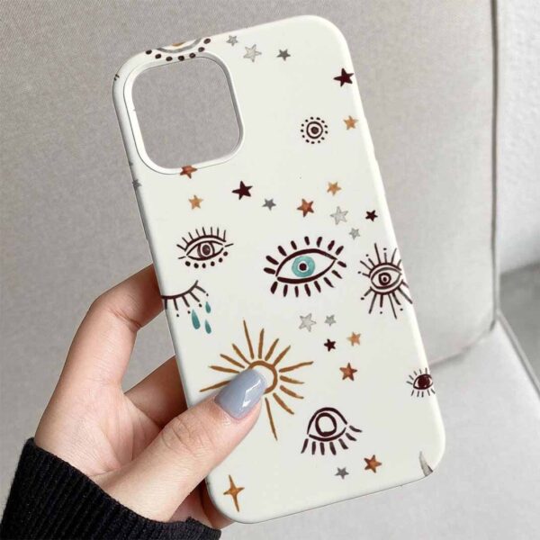 Yıldızlı Gözler Tasarımlı Silikon Telefon Kılıfı