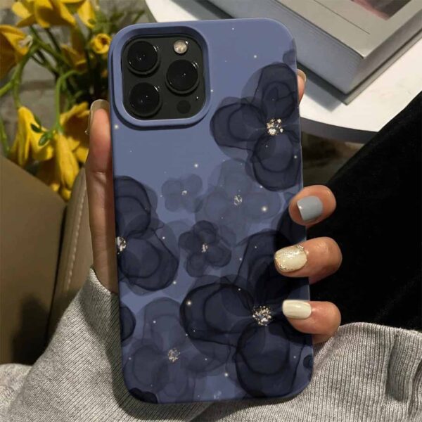 Soyut Elmas Çiçek  Tasarımlı Silikon Telefon Kılıfı