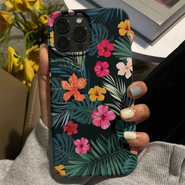Cam Güzeli Çiçeği Tasarımlı Silikon Telefon Kılıfı