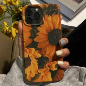 Ayçiçeği Tarlası Tasarımlı Silikon Telefon Kılıfı