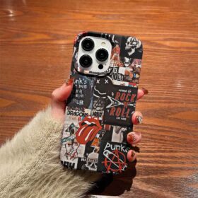 Punks Baskılı  Silikon Telefon Kılıfı