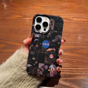 Mavi Nasa Baskılı  Silikon Telefon Kılıfı