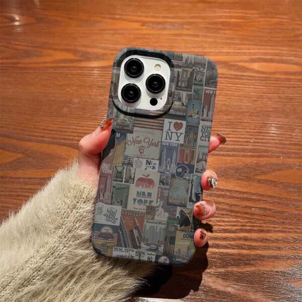 New York Baskılı  Silikon Telefon Kılıfı