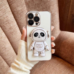 Panda Standlı Parlak Telefon Kılıfı