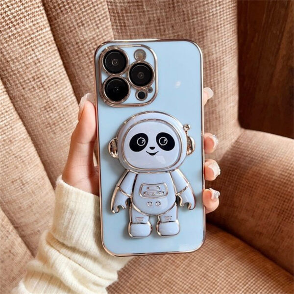 Panda Standlı Parlak Telefon Kılıfı - Görsel 6