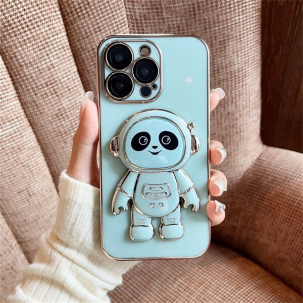 Panda Standlı Parlak Telefon Kılıfı - Görsel 2