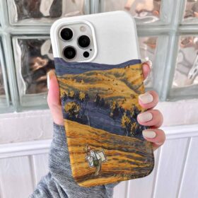 Tarlada Gezinti Van Gogh Baskılı Silikon Telefon Kılıfı