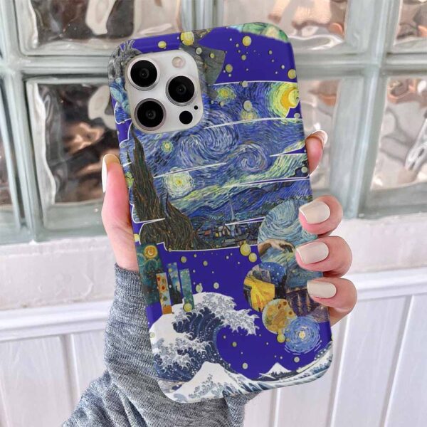 Van Gogh Eserleri Retro Baskılı Silikon Telefon Kılıfı