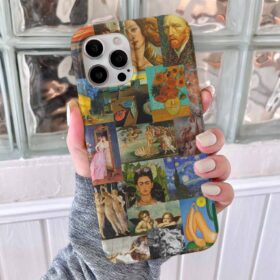 Unutulmaz Eserler Vang Gogh Baskılı Silikon Telefon Kılıfı
