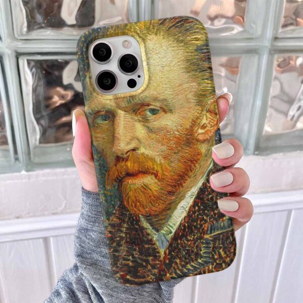 Van Gogh Portresi Baskılı Silikon Telefon Kılıfı