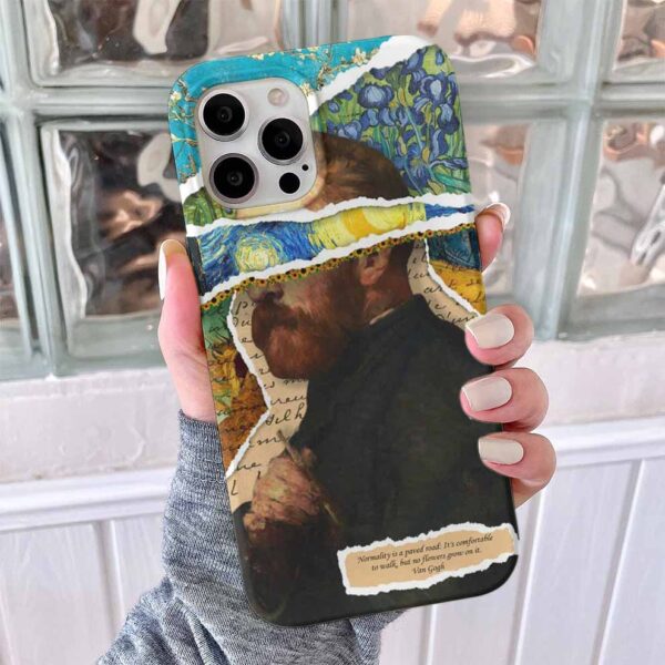 Van Gogh Silüet Baskılı Silikon Telefon Kılıfı