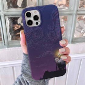 Van Gogh Çatıda Sanat Baskılı Silikon Telefon Kılıfı