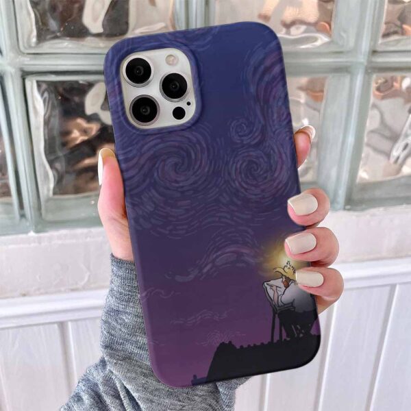 Van Gogh Çatıda Sanat Baskılı Silikon Telefon Kılıfı
