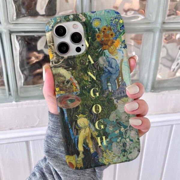 Van Gogh Soyut Sanat Baskılı Silikon Telefon Kılıfı