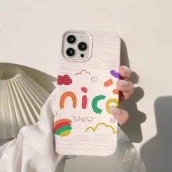 Nice Karışık Desenler Baskılı Renkli Silikon Telefon Kılıfı