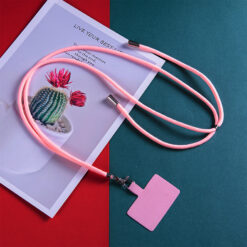 Pembe Telefon Boyun Askısı