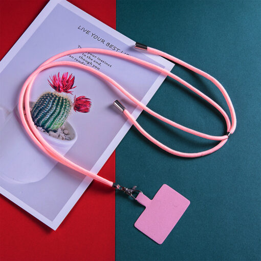 Pembe Telefon Boyun Askısı
