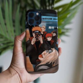 Naruto Selfie Baskılı Tasarımlı Silikon Telefon Kılıfı