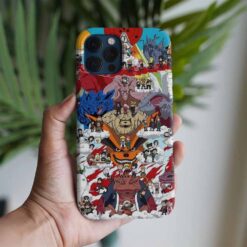 Naruto Minik Yaratıklar Baskılı Tasarımlı Silikon Telefon Kılıfı