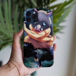 Demon Slayer İnosuke Kılıç Ustası Baskılı Tasarımlı Silikon Telefon Kılıfı