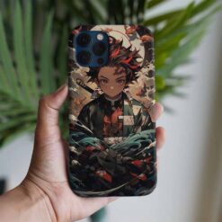 Demon Slayer Tanjiro Baskılı Tasarımlı Silikon Telefon Kılıfı