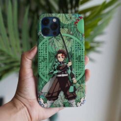 Demon Slayer Tanjiro Potre Baskılı Tasarımlı Silikon Telefon Kılıfı