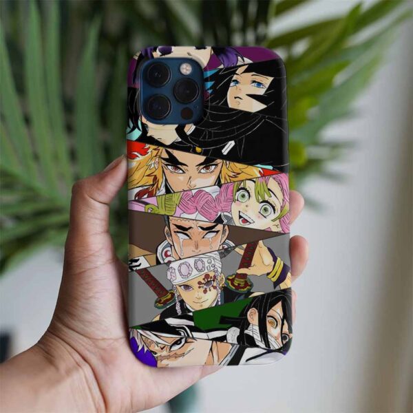 Demon Slayer Kolaj Baskılı Tasarımlı Silikon Telefon Kılıfı