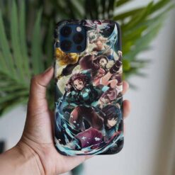 Demon Slayer Tüm Kadro Baskılı Tasarımlı Silikon Telefon Kılıfı