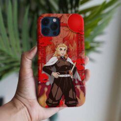 Demon Slayer Kyojuro Rengoku Baskılı Tasarımlı Silikon Telefon Kılıfı